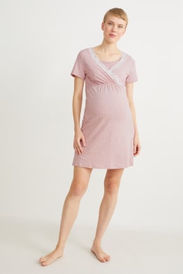 Chemise de nuit d’allaitement - à motif