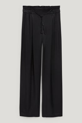 Pantalon - high waist - wide leg