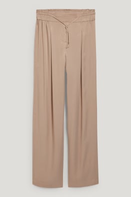 Pantalón de tela - high waist - wide leg