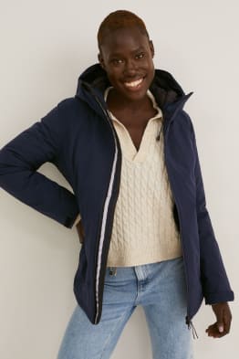 Rain jacket with hood