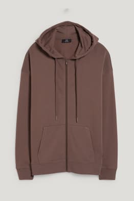 Sudadera con cremallera y capucha