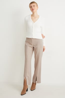 Spodnie materiałowe - średni stan - wide leg
