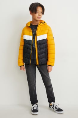 Steppjacke mit Kapuze