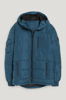 Steppjacke mit Kapuze