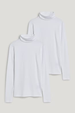 Set van 2 - shirt met rolkraag