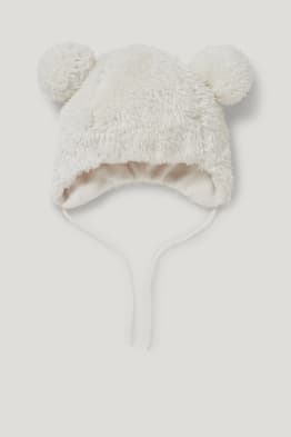 Baby teddy fur hat