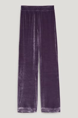 CLOCKHOUSE - spodnie dresowe z aksamitu