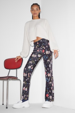CLOCKHOUSE - leggings en velours - à fleurs