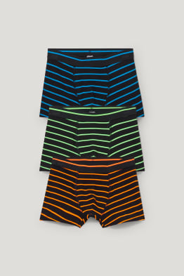 Multipack of 3 - boxer shorts - organic cotton - striped