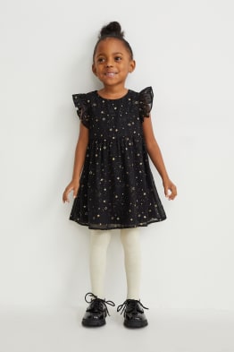 Set - Kleid, Strickjacke und Strumpfhose - 3 teilig