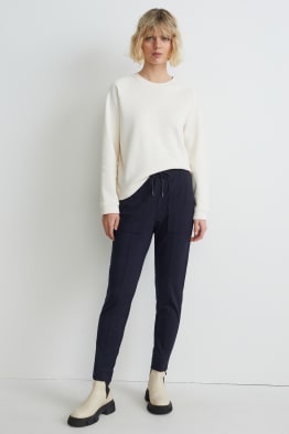Pantalons de tela - mid waist - tapered fit