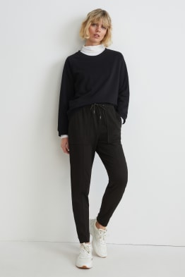 Pantalon - mid waist - tapered fit