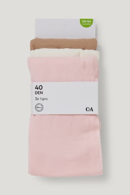 Lot de 3 paires - collants fins - 40 DEN