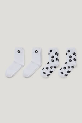 CLOCKHOUSE - set van 2 paar - sokken met motief - bloemen