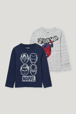 Confezione da 2 - Marvel - maglia a maniche lunghe