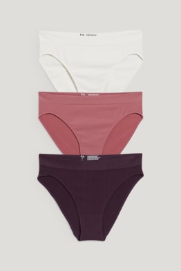 Pack de 3 - braguitas - sin costuras - LYCRA®