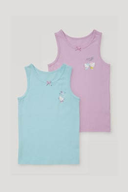 Pack de 2 - Hello Kitty - camisetas interiores - algodón orgánico