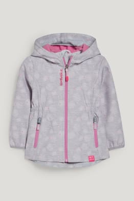 Veste à coquille souple à capuche - à motif