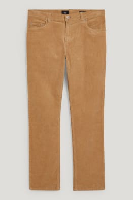 Pantalon en velours côtelé - regular fit - LYCRA®