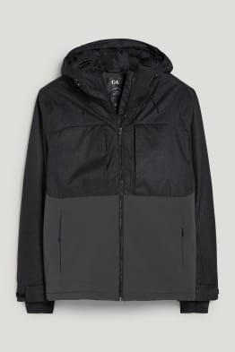 Ski jacket with hood