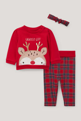 Baby-Weihnachts-Outfit - 3 teilig