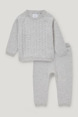 Baby-Kaschmir-Outfit - 2 teilig