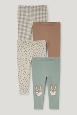 Confezione da 4 - leggings termici neonati