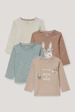 Set van 4 - baby-longsleeve