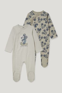 Multipack of 2 - Mickey Mouse - baby sleepsuit