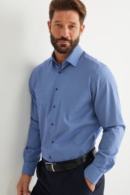Business shirt - regular fit - Kent collar - easy-iron - patterned