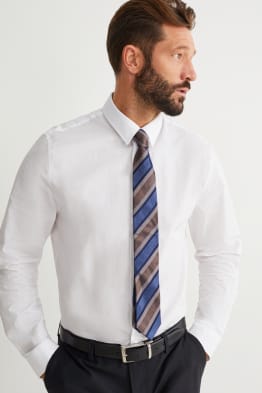 Jedwabny krawat - w paski