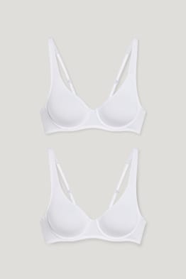 Pack de 2 - sujetador con aros - LYCRA®