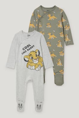 Lot de 2 - Le Roi Lion - pyjamas bébé