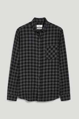 Hemd - Regular Fit - Button-down - kariert