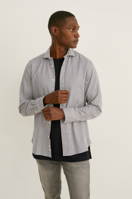 Shirt - slim fit - cutaway collar - flex - pima cotton - LYCRA®