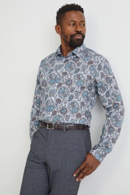 Camicia business - slim fit - colletto all’italiana - facile da stirare