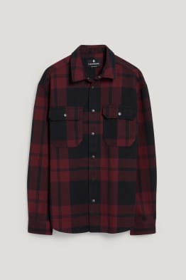 CLOCKHOUSE - shirt - relaxed fit - Kent collar - check