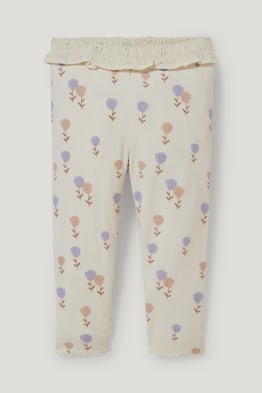 Leggings neonate - a fiori