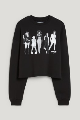 CLOCKHOUSE - bluză crop de molton - Spice Girls