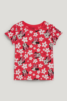 Minnie Mouse - camiseta de manga corta - de flores