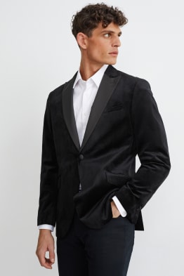 Samt-Sakko - Slim Fit