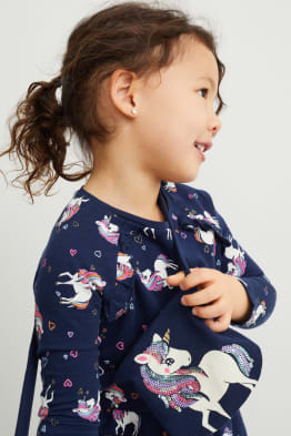 Licorne - ensemble - robe et sac - 2 pièces