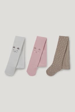 Confezione da 3 - collant neonati