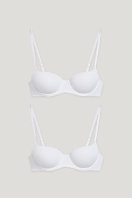 Pack de 2 - sujetadores con aros - FULL COVERAGE - con relleno
