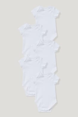 Multipack of 5 - baby bodysuit - organic cotton