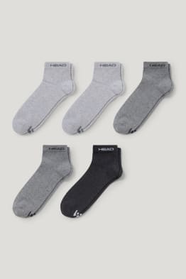 HEAD - multipack of 5 - short socks - with organic cotton