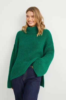 Polo neck jumper