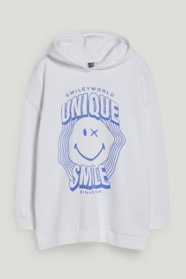 CLOCKHOUSE - felpa con cappuccio - SmileyWorld®