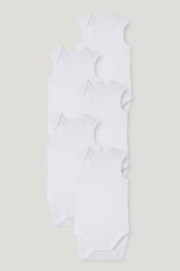 Confezione da 5 - body neonati - cotone biologico