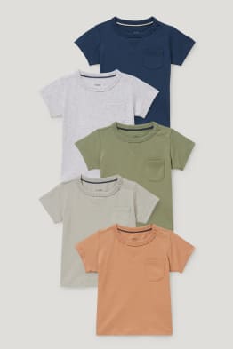 Multipack 5er - Baby-Kurzarmshirt